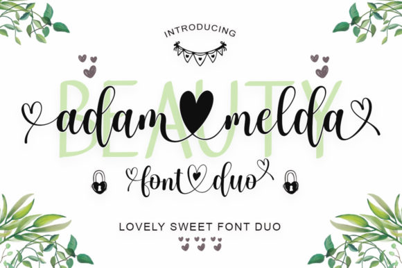 Adam Melda Lovely: Crafting with Dual Font Personality