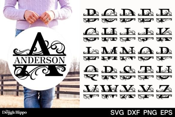 Crafting Personalized Decor with Split Monogram SVG Files