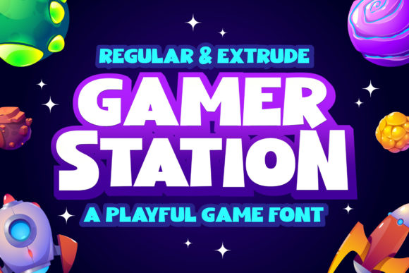 Gamer Station: A Bold Typeface for Modern Branding
