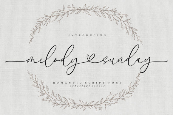 Melody Sunday: An Elegant Calligraphy Font for Modern Designers