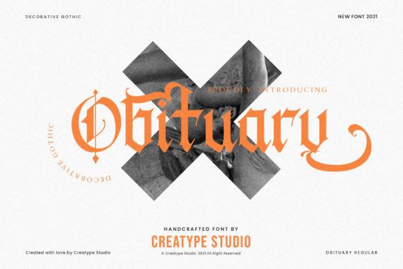 Obituary: A Gothic Blackletter Font for Modern Design
