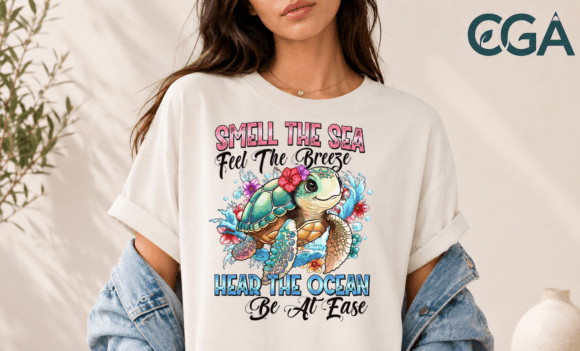 Smell the Sea Sea Turtle PNG: Capture Coastal Magic