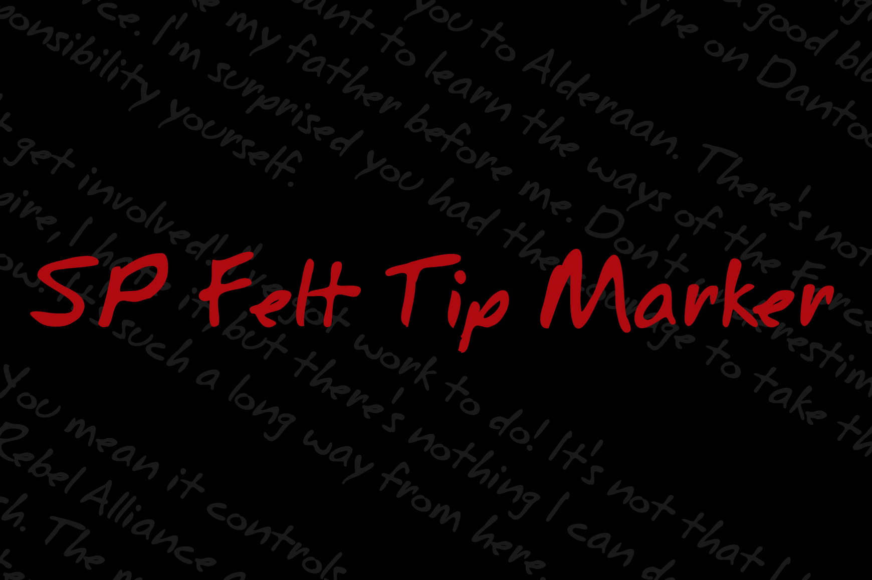 SP Felt Tip Marker: A Handwritten Font for Authentic Projects