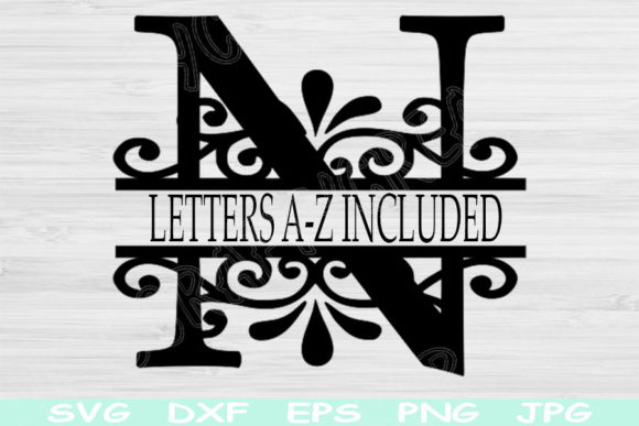 Split Monogram Alphabet Letter SVG Files: A Crafter's Guide