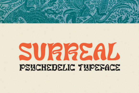 Surreal Font: Whimsical Waves for Modern Design