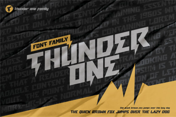Thunder One: A Font That Commands Attention