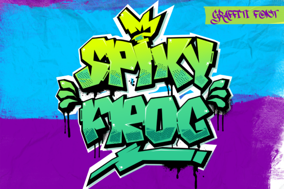 Unleash Bold Creativity: The Spiky Frog Font Experience