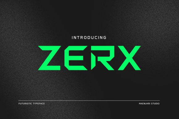 Zerx: The Modern Typeface for Futuristic Branding